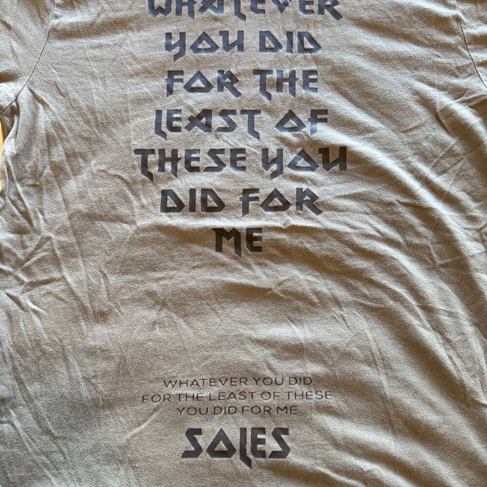 JESUS 'Whatever You Did' Christian Khaki Graphic T-Shirt